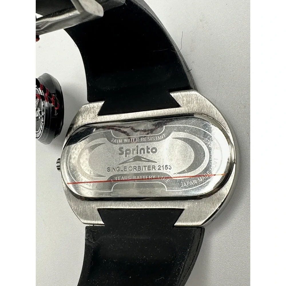 Sprinto Single Orbiter 2153 Mens Watch New Battery 54MM 8